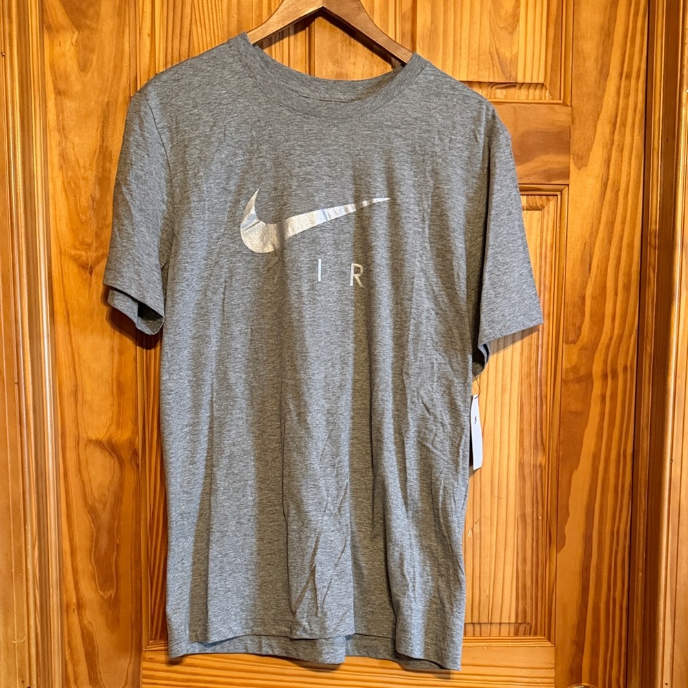 Nike Air Men’s Heather Gray Swoosh Tee